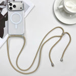 MagSafe 자석 PC + TPU 휴대폰 케이스 스트랩 포함, 아이폰 17e / 16e용, 아이폰 17 Pro Max용, 아이폰 17 Pro용, 아이폰 17용