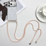 MagSafe 자석 PC + TPU 휴대폰 케이스 스트랩 포함, 아이폰 17e / 16e용, 아이폰 17 Pro Max용, 아이폰 17 Pro용, 아이폰 17용