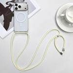 MagSafe 자석 PC + TPU 휴대폰 케이스 스트랩 포함, 아이폰 17e / 16e용, 아이폰 17 Pro Max용, 아이폰 17 Pro용, 아이폰 17용