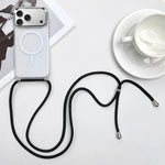 MagSafe 자석 PC + TPU 휴대폰 케이스 스트랩 포함, 아이폰 17e / 16e용, 아이폰 17 Pro Max용, 아이폰 17 Pro용, 아이폰 17용