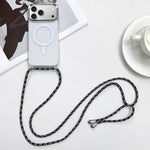 MagSafe 자석 PC + TPU 휴대폰 케이스 스트랩 포함, 아이폰 17e / 16e용, 아이폰 17 Pro Max용, 아이폰 17 Pro용, 아이폰 17용
