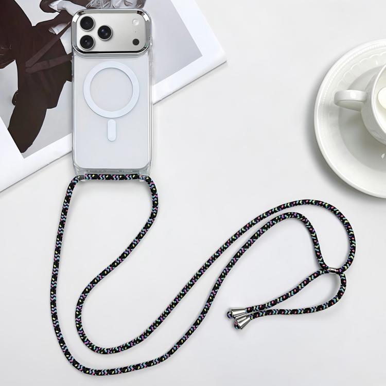 MagSafe 자석 PC + TPU 휴대폰 케이스 스트랩 포함, 아이폰 17e / 16e용, 아이폰 17 Pro Max용, 아이폰 17 Pro용, 아이폰 17용