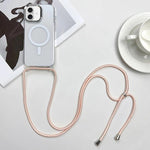 MagSafe 자석 PC + TPU 휴대폰 케이스 스트랩 포함, 아이폰 17e / 16e용, 아이폰 17 Pro Max용, 아이폰 17 Pro용, 아이폰 17용