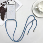 MagSafe 자석 PC + TPU 휴대폰 케이스 스트랩 포함, 아이폰 Air용, 아이폰 16 Pro Max용, 아이폰 16 Pro용, 아이폰 16 Plus용