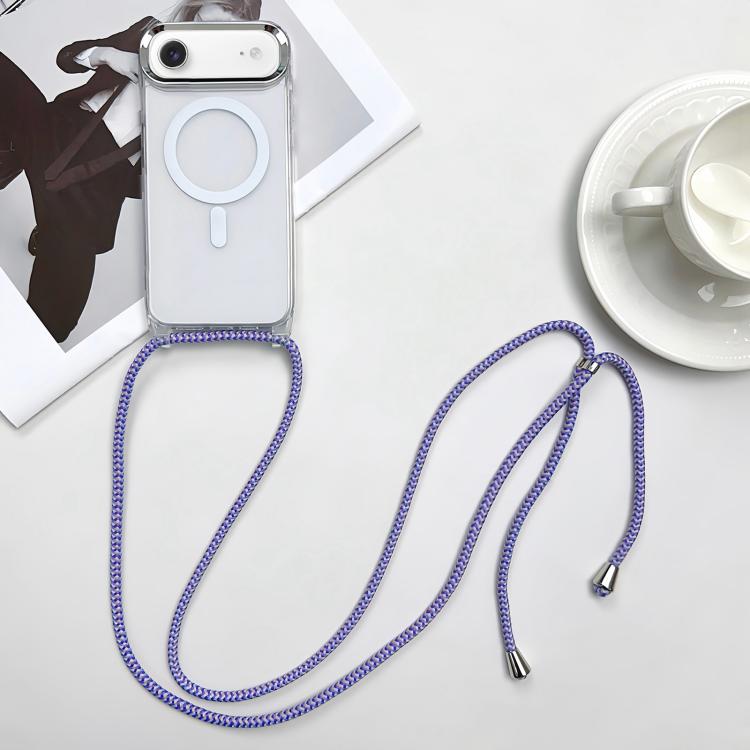 MagSafe 자석 PC + TPU 휴대폰 케이스 스트랩 포함, 아이폰 Air용, 아이폰 16 Pro Max용, 아이폰 16 Pro용, 아이폰 16 Plus용