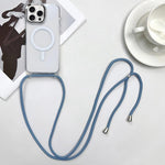 MagSafe 자석 PC + TPU 휴대폰 케이스 스트랩 포함, 아이폰 Air용, 아이폰 16 Pro Max용, 아이폰 16 Pro용, 아이폰 16 Plus용