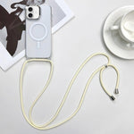 MagSafe 자석 PC + TPU 휴대폰 케이스 스트랩 포함, 아이폰 Air용, 아이폰 16 Pro Max용, 아이폰 16 Pro용, 아이폰 16 Plus용