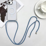 MagSafe 자석 PC + TPU 휴대폰 케이스 스트랩 포함, 아이폰 17e / 16e용, 아이폰 17 Pro Max용, 아이폰 17 Pro용, 아이폰 17용