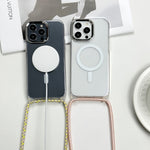 MagSafe 자석 PC + TPU 휴대폰 케이스와 스트랩, 아이폰 14 프로 맥스용, 아이폰 13 프로 맥스용, 아이폰 13 프로용, 아이폰 13용