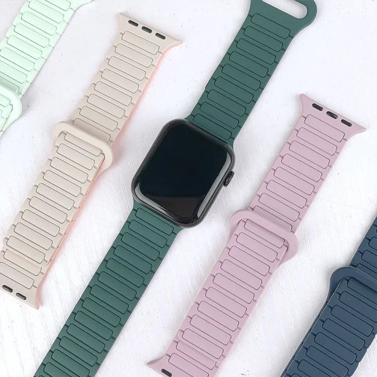 I-Shaped Magnetic Silicone Watch Band