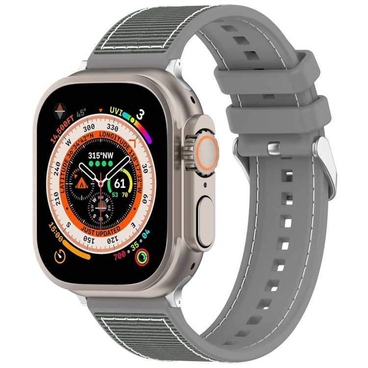 일반 버클 하이브리드 나일론 브레이드 실리콘 시계 밴드, 애플 워치 42mm용, 애플 워치 38mm용