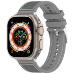 공식 버클 하이브리드 나일론 브레이드 실리콘 시계 밴드, 애플 워치 42mm용, 애플 워치 38mm용