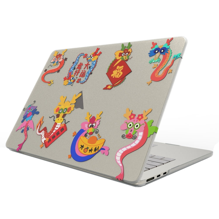 UV 인쇄 패턴 노트북 무광 보호 케이스, MacBook Air 13.6 2025 / 2022 / 2023용, MacBook Pro 13.3 A2338/A2251/A2289/A2159용