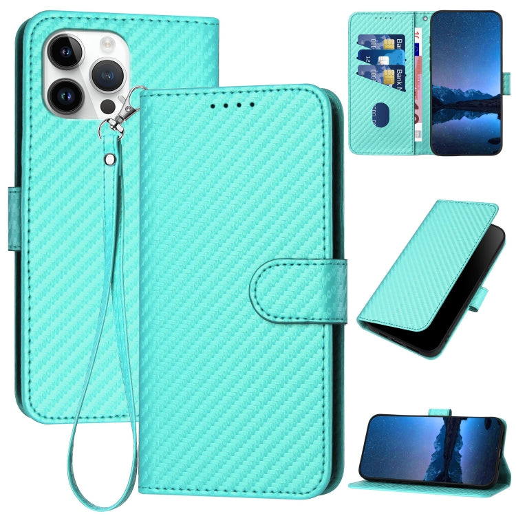 YX0070 탄소 섬유 버클 가죽 휴대폰 케이스와 스트랩, iPhone 13 Pro Max용, iPhone 13 Pro용, iPhone 13용, iPhone 13 mini용, iPhone 12 / 12 Pro용, iPhone 12 Pro Max용