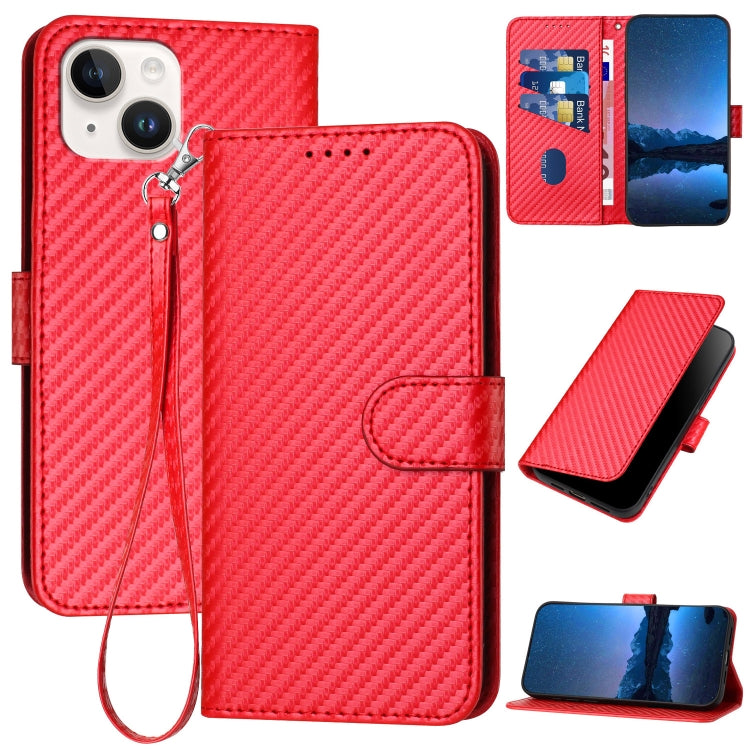 YX0070 탄소 섬유 버클 가죽 휴대폰 케이스와 스트랩, iPhone 13 Pro Max용, iPhone 13 Pro용, iPhone 13용, iPhone 13 mini용, iPhone 12 / 12 Pro용, iPhone 12 Pro Max용