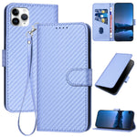YX0070 카본 파이버 버클 가죽 휴대폰 케이스와 스트랩, iPhone 12 mini용, iPhone 11 Pro Max용, iPhone 11용, iPhone 11 Pro용, iPhone X / XS용, iPhone XR용
