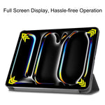 Custer Pure Color 3-Fold Holder Smart Leather Tablet Case, For iPad Pro 11 2025 / 2024