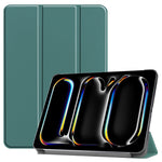 Custer Pure Color 3-Fold Holder Smart Leather Tablet Case, For iPad Pro 11 2025 / 2024