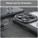 카본 파이버 텍스처 MagSafe 반투명 휴대폰 케이스, iPhone 11 Pro용