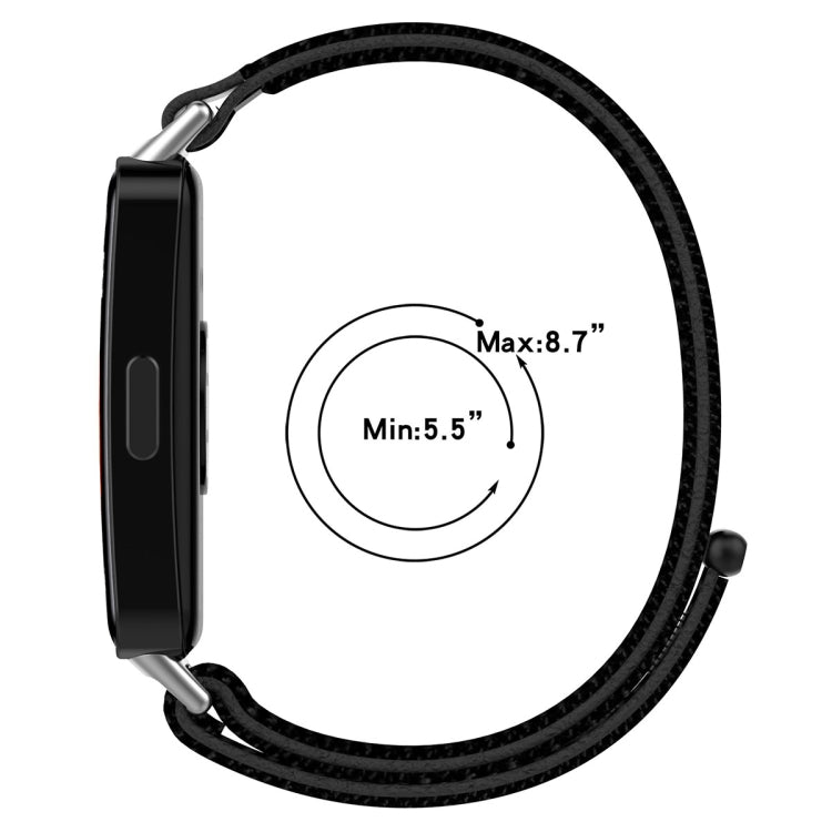 Nylon Loop Hook and Loop Fastener Watch Band, For Huawei Band 10 / 9 / 8