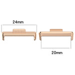 20mm 1 Pair Stainless Steel Metal Watch Band Connector, For Huawei Watch Fit3