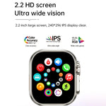 WS12 ULTRA 2 2.2인치 스포츠 스마트워치, 결제 코드 / 블루투스 통화 / 수면 / 혈중 산소 / 심박수 / 혈압 건강 모니터 지원
