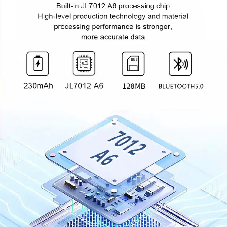 WS520 1.28인치 IP67 스포츠 스마트워치, 블루투스 통화 / 수면 / 혈중 산소 / 심박수 / 혈압 건강 모니터 지원