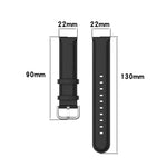 22mm 가죽 스트랩 라운드 테일 버클, 틱워치 프로 2020용, 화웨이 워치 GT2E용, 삼성 갤럭시 워치 3 45mm용
