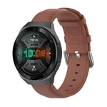 22mm 가죽 스트랩 라운드 테일 버클, 틱워치 프로 2020용, 화웨이 워치 GT2E용, 삼성 갤럭시 워치 3 45mm용