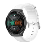 22mm 가죽 스트랩 라운드 테일 버클, 틱워치 프로 2020용, 화웨이 워치 GT2E용, 삼성 갤럭시 워치 3 45mm용