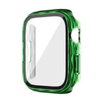 2-in-1 PC 하이브리드 강화유리 보호 케이스, 애플 워치 시리즈 6 / 5 / 4 / SE 44mm용, 애플 워치 시리즈 6 / 5 / 4 / SE 40mm용, 애플 워치 시리즈 9 / 8 / 7 45mm용, 애플 워치 시리즈 9 / 8 / 7 41mm용