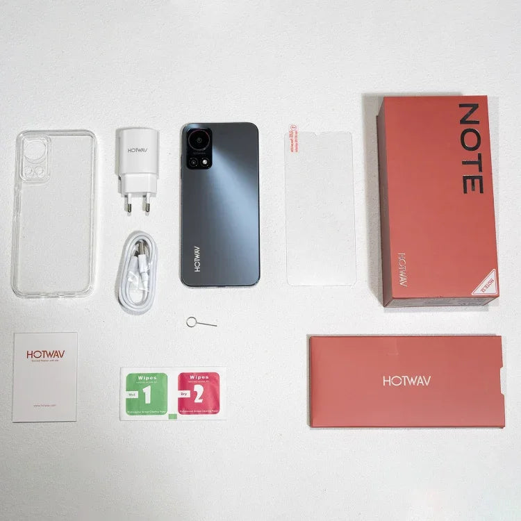 HOTWAV Note 13, Side Fingerprint Identification, 6.6 inch Android 13 T606 Octa Core up to 1.6GHz, Network: 4G, OTG, 4GB+128GB