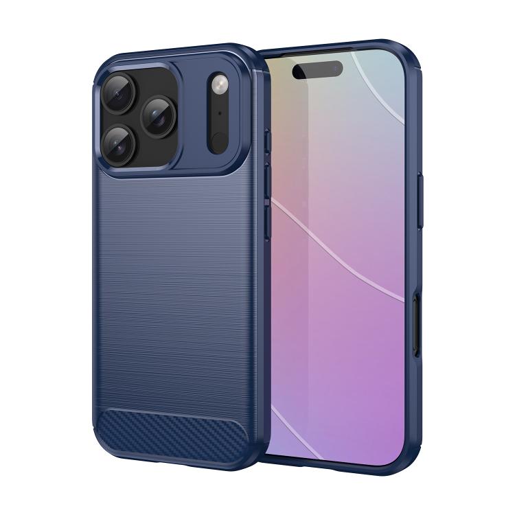 브러시드 텍스처 카본 파이버 TPU 휴대폰 케이스, 아이폰 17e / 16e용, 아이폰 17 Pro Max용, 아이폰 17 Pro용, 아이폰 17용, 아이폰 Air용, 아이폰 16 Pro Max용, 아이폰 16 Pro용, 아이폰 16 Plus용, 아이폰 16용