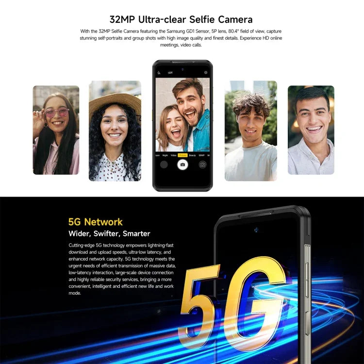 Ulefone Armor 25T Pro Rugged Phone, Thermal Imaging, 6.78 inch Android 15 MediaTek Dimensity 6300 Octa Core, Network: 5G, NFC, 8GB+256GB