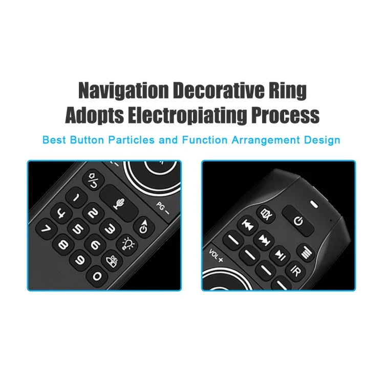 G7V Pro 2.4GHz Fly Air Mouse LED Backlight Wireless Keyboard Remote Control with Gyroscope for Android TV Box / PC, Support Intelligent Voice
