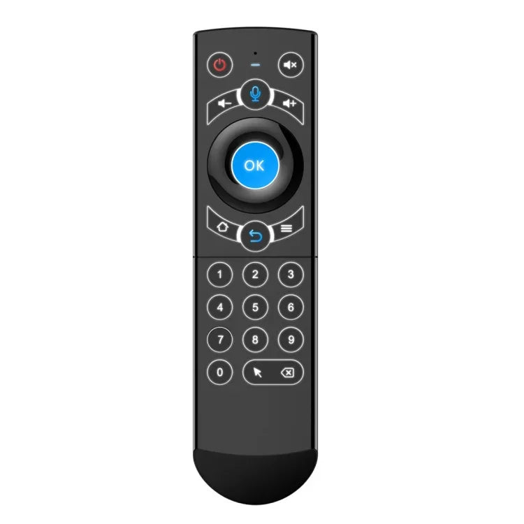 G21 2.4GHz 플라이 에어 마우스 LED 백라이트 무선 키보드 리모컨, 자이로스코프 내장, 안드로이드 TV 박스 / PC용, 지능형 음성 지원, 블루