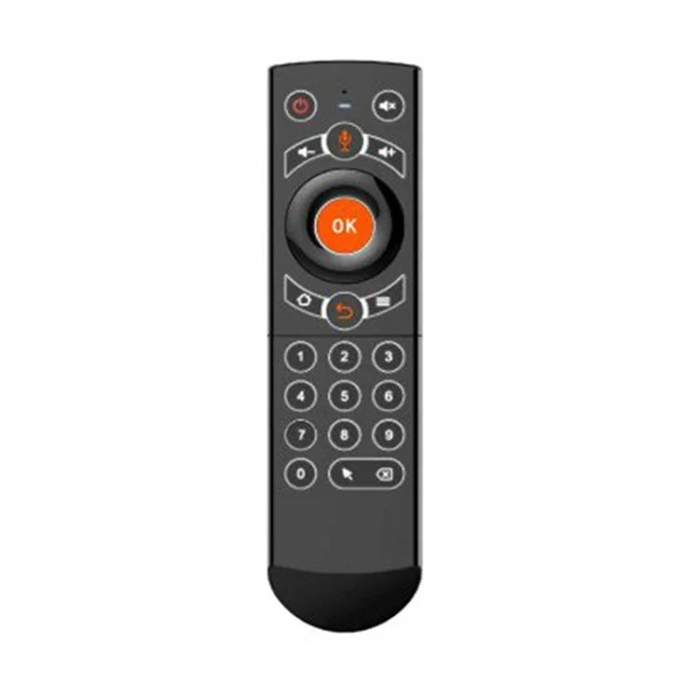 G21 2.4GHz 플라이 에어 마우스 LED 백라이트 무선 키보드 리모컨, 자이로스코프 내장, 안드로이드 TV 박스 / PC용, 지능형 음성 지원, 오렌지