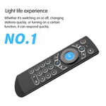 G21 2.4GHz 플라이 에어 마우스 LED 백라이트 무선 키보드 리모컨, 자이로스코프 내장, 안드로이드 TV 박스 / PC용, 지능형 음성 지원, 오렌지
