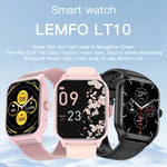 LEMFO LT10 2.01인치 TFT 화면 스마트워치, 블루투스 통화 / 건강 모니터링 지원, 스틸 스트랩, 실리콘 스트랩