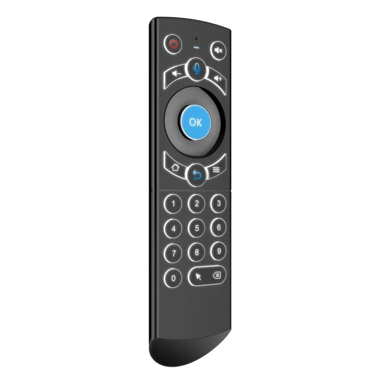 G21 2.4GHz 플라이 에어 마우스 LED 백라이트 무선 키보드 리모컨, 자이로스코프 내장, 안드로이드 TV 박스 / PC용, 지능형 음성 지원, 블루