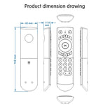 G21 2.4GHz 플라이 에어 마우스 LED 백라이트 무선 키보드 리모컨, 자이로스코프 내장, 안드로이드 TV 박스 / PC용, 지능형 음성 지원, 블루