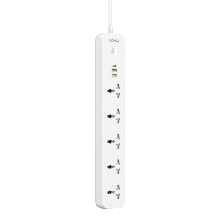 LDNIO SC5319 5포지션 여행용 가정용 사무실 소켓 38W USB 포트 포함, 케이블 길이: 2m, EU 플러그, UK 플러그, 미국 플러그