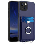 R20 Ring Card Holder Phone Case, For iPhone 13 mini, For iPhone 12, For iPhone 12 Pro Max, For iPhone 12 Pro, For iPhone 12 mini, For iPhone 11 Pro Max, For iPhone 11, For iPhone 11 Pro