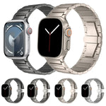 I자형 버터플라이 버클 티타늄 합금 시계줄, Apple Watch SE 2023 44mm용, Apple Watch Ultra 2 49mm용, Apple Watch 시리즈 9 45mm용, Apple Watch Ultra 49mm용, Apple Watch 시리즈 8 45mm용, Apple Watch SE 2022 44mm용...