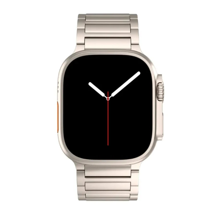 I자형 버터플라이 버클 티타늄 합금 시계줄, Apple Watch SE 2023 44mm용, Apple Watch Ultra 2 49mm용, Apple Watch 시리즈 9 45mm용, Apple Watch Ultra 49mm용, Apple Watch 시리즈 8 45mm용, Apple Watch SE 2022 44mm용...
