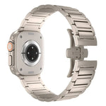 I자형 버터플라이 버클 티타늄 합금 시계줄, Apple Watch SE 2023 44mm용, Apple Watch Ultra 2 49mm용, Apple Watch 시리즈 9 45mm용, Apple Watch Ultra 49mm용, Apple Watch 시리즈 8 45mm용, Apple Watch SE 2022 44mm용...