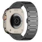 타원형 버터플라이 버클 티타늄 합금 시계줄, Apple Watch SE 2023 44mm용, Apple Watch Ultra 2 49mm용, Apple Watch 시리즈 9 45mm용, Apple Watch Ultra 49mm용, Apple Watch 시리즈 8 45mm용, Apple Watch SE 2022 44mm용...
