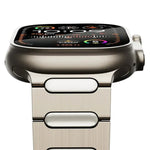 타원형 버터플라이 버클 티타늄 합금 시계줄, Apple Watch SE 2023 44mm용, Apple Watch Ultra 2 49mm용, Apple Watch 시리즈 9 45mm용, Apple Watch Ultra 49mm용, Apple Watch 시리즈 8 45mm용, Apple Watch SE 2022 44mm용...