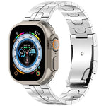 Turtle Buckle Titanium Alloy Watch Band, For Apple Watch SE 2023 44mm, For Apple Watch SE 2023 40mm, For Apple Watch Ultra 2 49mm, For Apple Watch Series 9 45mm, For Apple Watch Series 9 41mm, For Apple Watch Ultra 49mm, For Apple Watch Series 8 41mm  ...