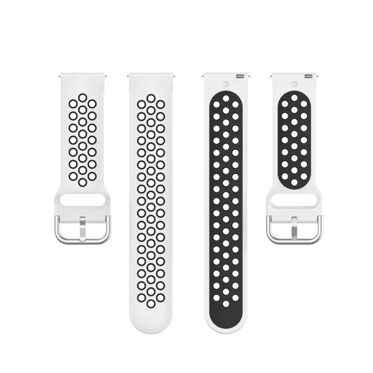 Silicone Sports Two-tone Strap, Size: Free Size 20mm, For Galaxy Watch 3 41mm